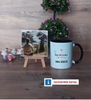 Fen Bilimleri Öğretmeni Fotoğraflı Dekoratif Taş, Kupa Bardak Beyaz Hediye (Model 11)