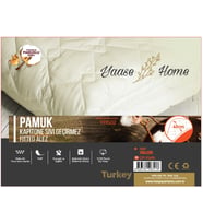 YAASE HOME PAMUK KAPİTONE SIVI GECİRMEZ ALEZ (ÇİFT KİŞİLİK ) (Krem)
