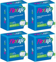 Flexi Life Kedi - Köpek - Evcil Hayvan Çiş Tuvalet Eğitim Pedi 60*90CM 120 Adet (4PK*30) (Beyaz)