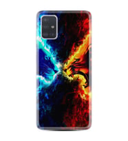 Samsung a71 A72 A73 A7 A9 2018 C7 C9 Kılıf Desenli Silikon Red Blue Leon 1714
