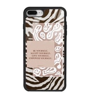 iPhone 8 Plus Emoji Zebra Tasarımlı Glossy Telefon Kılıfı