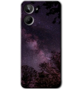 Realme 10 4G Kılıf HD Desen Baskılı Kılıf - Gece Galaksi