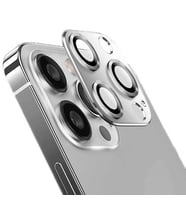 Apple iPhone 13 Pro Max CL-03 ​​​​Kamera Lens Koruyucu Metal Cam Koruma (Gümüş)