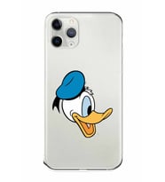 Apple iPhone 11 Pro Uyumlu Kamera Korumalı Tıpalı Kapak Donald Duck TasarımlıŞeffaf Kılıf