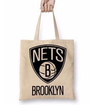 Basketbol takımı Brooklyn Nets Bez Çanta Uzun Saplı