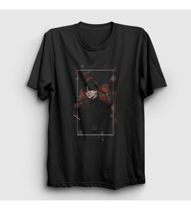 Presmono Unisex Siyah Chrollo Lucilfer V1 Anime Hunter X Hunter T-Shirt 267845tt