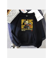 My Hero Bakugo Plus Ultra Siyah Kapşonlu Sweatshirt