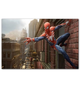 Cakatablo Spider Man Duvardan Ağ Atıyor MDF Tablo
