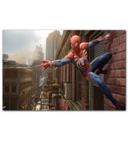 Cakatablo Spider Man Duvardan Ağ Atıyor MDF Tablo