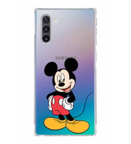 Samsung Galaxy Note 10  Kamera Korumalı Kapak Mickey Mouse Tasarımlı  Şeffaf  Kılıf