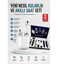 2025 Model Akıllı Saat Ve 2.nesil Tws Bluetooth Kulaklık Yüksek Ses Kaliteli