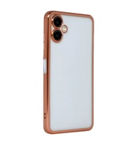 Samsung Galaxy A07 4g Kamera Korumalı Lensli Silikon - Çöl Titanyum
