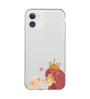 Iphone 11 Uyumlu Aslan Kral Tasarımlı Şeffaf Telefon Kılıfı