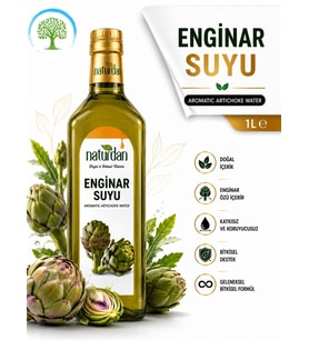 Naturdan Enginar Suyu 1L - Aromatik Su 1000 ml