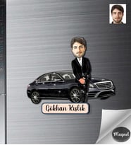 Kişiye Özel Erkek Ahşap Magnet -35