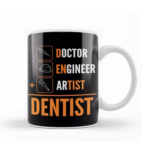 Doctor Engineer Artist Dentist 010 Kupa Bardak Porselen