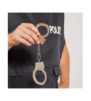 Metal Malzemeden İmal Anahtarlı Oyuncak Polis Kelepçesi (5343)
