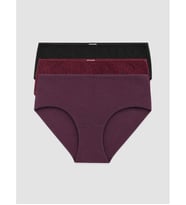 LCW DREAM Bordo Leopar Desenli Hipster Külot 3'lü