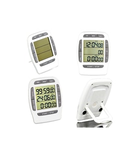 3’lü Timer ve Kronometre Seti, Hassas Laboratuar Saati