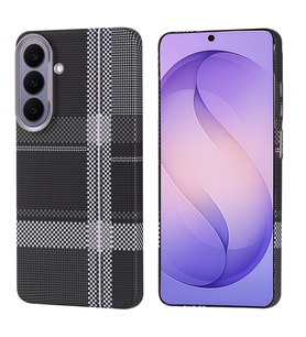 Lexroo Galaxy S26 Plus Kılıf M-safe Şarj Özellikli Karbon Fiber Görünümlü Nekst Kılıf - Siyah-Gri