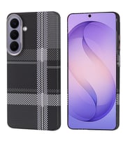 Lexroo Galaxy S26 Plus Kılıf M-safe Şarj Özellikli Karbon Fiber Görünümlü Nekst Kılıf - Siyah-Gri