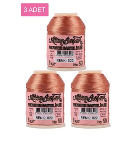 3 Adet Altınbaşak Oya ve Dantel İpi 20 gr - Royaleks - No: 822