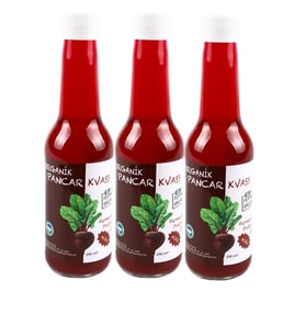 Organik Pancar Kvass Acılı 250 ml - 3 Adet
