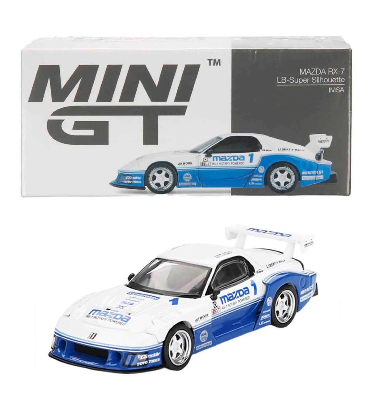 Mini GT Mazda RX-7 LB-Super Silhouette IMSA: 1:64 Ölçekli, Liberty