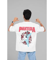 Pantera Rock Metal Müzik Grubu Baskılı Unisex Oversize Tişört