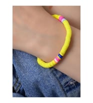 Çok Şık Polimer Yaz Bilekliği  Sarı Renk > Handmade