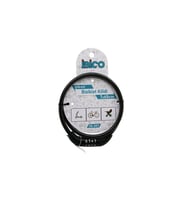 ŞİFRELİ EKO - İNCE BİSİKLET KİLİT ÇELİK TEL SİYAH ŞEFFAF KILIF 7MMX65CM (5343)