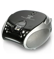LENCO SCD-24 SİYAH/GÜMÜŞ - CD ÇALARLI TAŞINABİLİR Müzik Seti STEREO FM RADYO - SİYAH/GÜMÜŞ (Siyah - Gümüş)