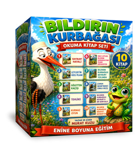 Hacı Leylek ve Bıldırın Kurbağası Okuma Kitap Seti (10 Kitap)