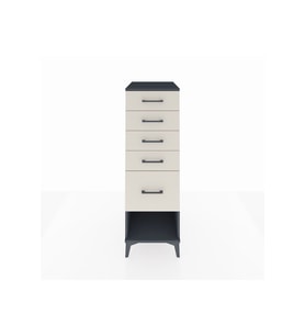 Kronos Dolap 5 Çekmeceli 44x59x134 Antrasit-Aytaşı