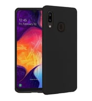 Samsung Galaxy A30 İçi Kadife Silikon Kılıf Siyah