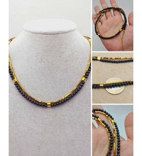 Lucid Dream Serisi Shungite (Şungit) Taşı 4mm Kolye (23170)