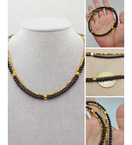 Lucid Dream Serisi Shungite (Şungit) Taşı 4mm Kolye (23170)