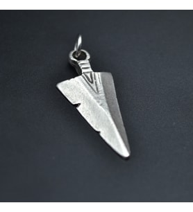 Ok Ucu Kolye Ucu - Antik Gümüş Kaplama - Kod:4