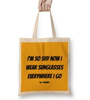 Al Pacino Quotes Art Gift - Vintage Retro Style Bez Çanta Uzun Saplı