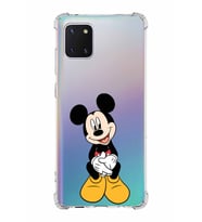 Samsung Galaxy A81  Köşe Korumalı Antişok Kapak Mickey Mouse Tasarımlı Şeffaf  Kılıf