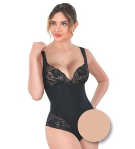 Giyim Ten Dantelli Agraflı Body Korse