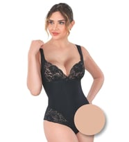 Giyim Ten Dantelli Agraflı Body Korse