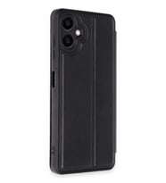 ERTAN Samsung Galaxy A06 Kılıf Flip Cover - Siyah