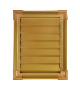 65x65 Alüminyum Altın Banyo Wc Havalandırma Panjuru