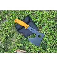 Karbon Çelik Plastik Saplı Kamp, Piknik Baltası (S) (Sarı)