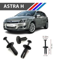 Opel Astra H Tampon Klipsi 51111964186 M1764-2 50 Adet