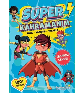 Süper Kahramanım Boya-Yapıştır-Tasarla