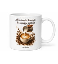 Barista Eğitimi Hediye Latte Art Kalp Çizen Kahve Ustası Baskılı Kupa Bardak