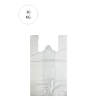 Beyaz Atlet Poşet Küçük Boy 25x45 cm Takriben 1.110 Adet 10 Kg