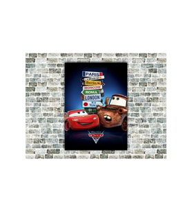 Cars Ahşap Tablo